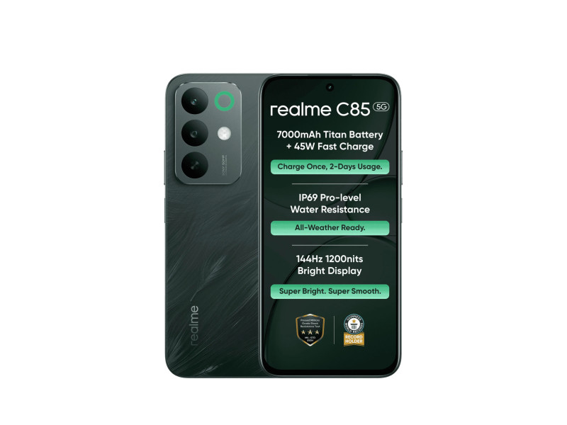REALME C85 5G 6GB/128GB – PEACOCK GREEN